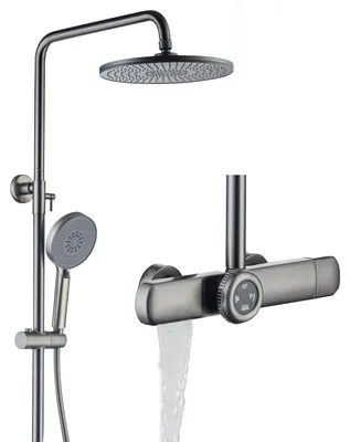 Obrázek produktu pro Sprchový systém s termostatem, kompletní sada, barva antracit