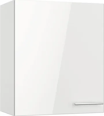 Produktbild von Optifit Hängeschrank Rurik986 BxTxH 60 x 34,9 x 70,4 cm weiß glänzend zerlegt Anschlag reversibel KFRU OM606-8+