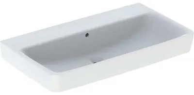 Immagine prodotto di Geberit Renova Plan, lavabo, 85x48 cm, sans trou pour robinet, avec trop-plein, 501700, 501.700.00.8, 501.700.00.8