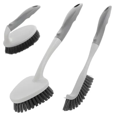 Imagen del producto de Juego de 3 cepillos de limpieza para baño y azulejos