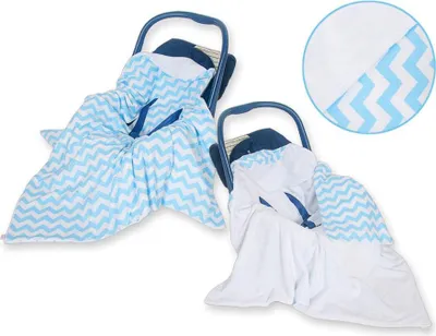 Imagen del producto de Gran manta de doble cara, ideal para bebés: suave y cálida, perfecta para llevar de viaje