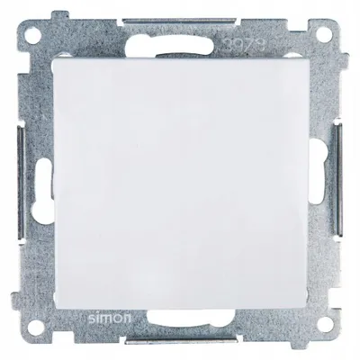 Produktbild von Kontakt-Simon DW1.01/11, Kunststoff, Weiß, IP20, IP44, 250 V, 10 A, 75 mm