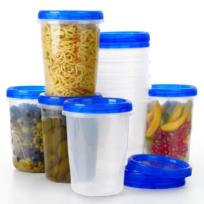 Vorratsbehälter 1 L (10er Pack) mit Schraubdeckel, stapelbar