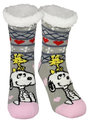 Produktbild von United Labels The Peanuts Snoopy Kuschelsocken für Damen, Grau, 39-42, flauschig