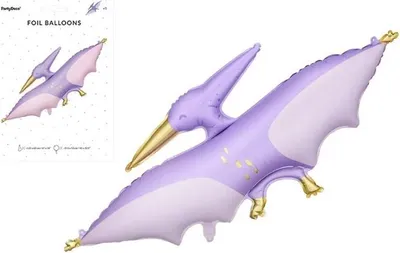 Produktbild von Folienballon Pterodaktylus 115x53cm Helllila