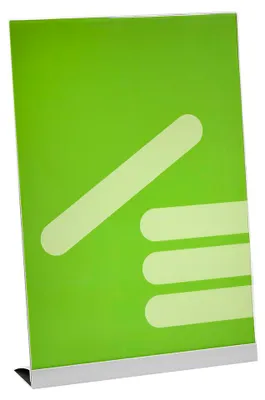 Produktbild von Werbeaufsteller DIN A3 Hoch – stabiler Aluminiumfuß Tischaufsteller Speisekartenhalter Zeigis®