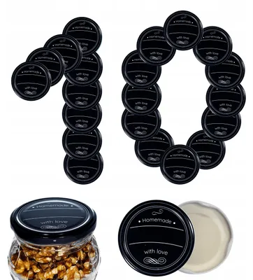Produktbild von Wamar-Sosenka Twist-Off Deckel 66mm 10 Stück Schwarz