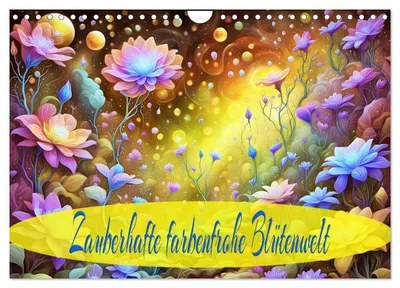 Produktbild von Zauberhafte farbenfrohe Blütenwelt (Wandkalender 2027 DIN A4 quer), CALVENDO Monatskalender