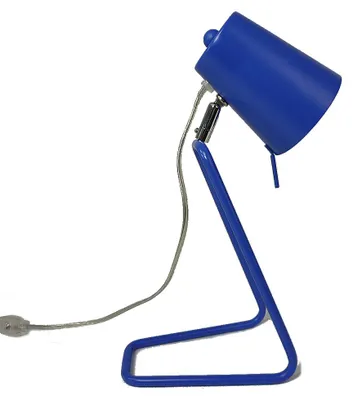 Produktbild von Farbenfrohe Tischleuchte Rose Arbeitsleuchte Schreibtischleuchte E14 Blau