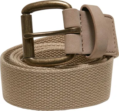 Obrázek produktu pro Pánský opasek Urban Classics Eyelet Canvas Belt beige - L/XL