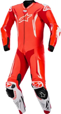 Obrázok produktu pre Alpinestars GP Tech V5 1-dielna dokonalá kožená kombinéza červená-fluo / svetlo červená / biela 52