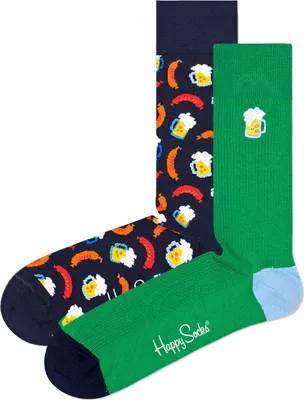 Produktbild von Happy Socks Beer Socks Gift Set (2-pack), uni sokken in cadeauverpakking