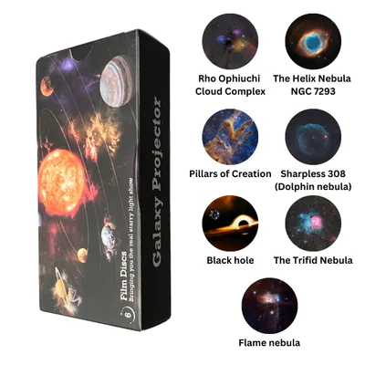 Produktbild von Zusätzliches Kassetten-Set für den Galaxie-Projektor (1. Generation) | 7 Kassetten mit Bildern in HD-Qualität