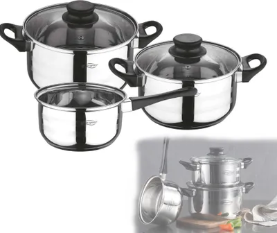 Immagine prodotto di Set di pentole in acciaio inox San Ignacio 5 pezzi Toledo SG-8050