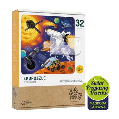 Zdjęcie produktu dla Ekopuzzle dwuelementowe Przygody w kosmosie