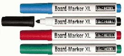 Produktbild von MAUL Boardmarker Finepoint-Rundspitze 1,5-2,0 mm 4 Stück rot grün blau schwarz