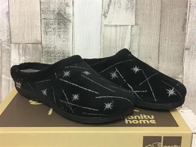 Produktbild von warmer Manitu Pantoffel schwarz 36