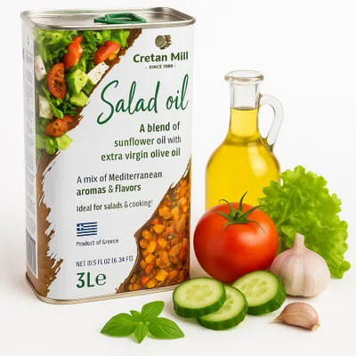 Produktbild von Cretan Mill, Olivenöl 3L, Natives Olivenöl Extra, Griechisches Olivenöl