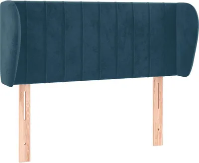 Imagen del producto de vidaXL Cabecero con orejas, color azul oscuro, 93x23x78/88 cm, terciopelo