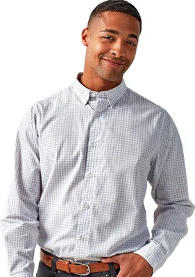 Image de Premier - Chemise "Maxton" pour homme Manches Longues RW9524 (XL) (Bleu Clair/Blanc)