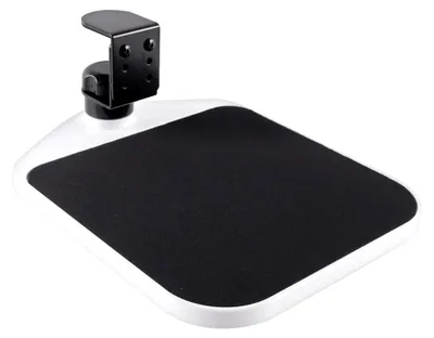 Produktbild von Mausablage für das Home Office, unter dem Schreibtisch, zum Befestigen, 360° drehbar, Handgelenkauflage, verstellbare Computer-Handhalterung