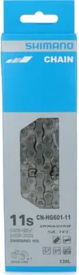 Produktbild von Shimano CN-HG601-11, Fahrradkette, Straßenfahrrad, Edelstahl, Edelstahl, 257 g, 1 Stück(e)