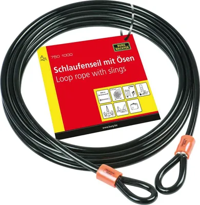 Produktbild von BURG-WÄCHTER Spiral-Sicherheitskabel 10 m Schwarz