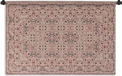 Produktbild von MuchoWow® Wandteppich Wandbehang Persischer Teppich - Teppiche - Rosa 120x80 cm Tapisserie Dekoration Wandtuch - Wanddekorationen - Wandtücher