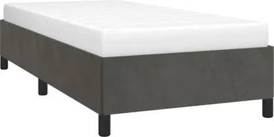 Productafbeelding van vidaXL Bedframe zonder matras, donkergrijs, 80x200 cm, fluweel