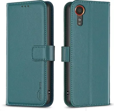 Produktbild von Samsung Galaxy Xcover 7 Hülle - BINFEN Klapphülle - Grün