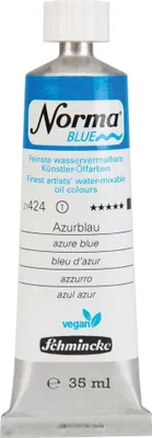 Produktbild von Norma Blue - Azurblau 35ml - umweltbewusste Ölfarbe Schmincke 21 424 009
