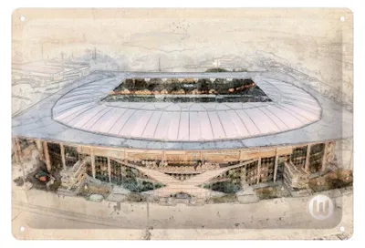 Obrázok produktu pre VfL Wolfsburg – plechová tabuľka s nápisom „Arena“