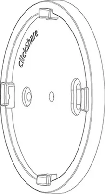 Produktbild von Barco B573071K, Schwarz, 1 Stück(e), Barco, C-5, C-10, CX-20, CX-30, Hub Core and Hub Pro, 90 mm, 90 mm