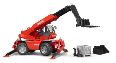 Immagine prodotto di Bruder 02129 Carrello elevatore telescopico Manitou MRT 2150
