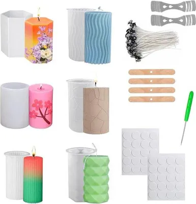 Produktbild von Famanu Kerzenwachs-Set – DIY Kerzenherstellung für Erwachsene