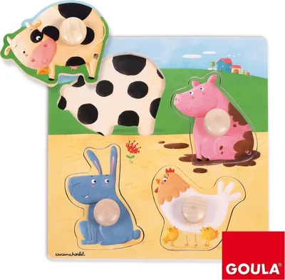 Produktbild von Goula - Farm Animals Puzzle, 4 Stück(e), Bauernhof, 1 Jahr(e)