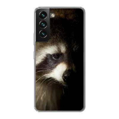 Produktbild von MuchoWow® Handyhülle Schutzhülle Hülle für Samsung Galaxy S22 Waschbär - Wilde Tiere - Schwarz Silikon Softcase Handy Hülle - Mobiltelefonhülle