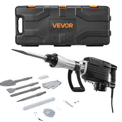 Produktbild von VEVOR Abbruchhammer Betonbrecher 2200W Elektrischer Hammer 2 Meißelbits, 2800W-a, 4-teiliges Pick-Set-a