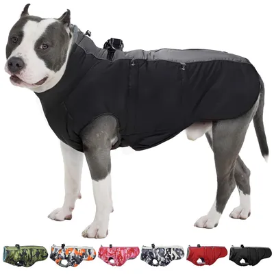 Produktbild von IKIPUKO Hundemantel, Winterjacke, Größe XXL, Warmer Schneeanzug mit Reißverschlu