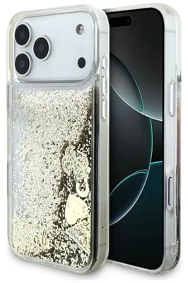 Produktbild von Etui Guess Liq. Glitter 4 Charms Do      Iphone 17 Pro Max Złoty