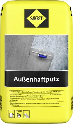 Produktbild von SAKRET Außenhaftputz 25 kg grau 1,0 mm