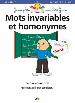Image de PGHS05 - Mots Invariables et Homonymes