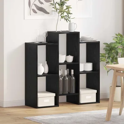 Immagine prodotto di Maison Exclusive - Credenza nero effetto rovere 90 x 30 x 90 cm