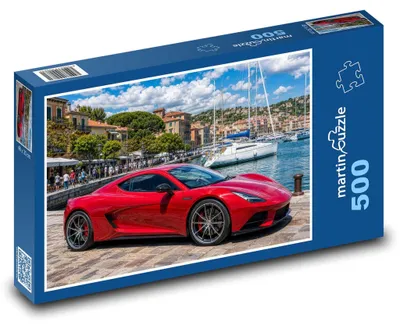 Obrázek produktu pro Puzzle 500 Sportovní vůz u přístavu - martinpuzzle