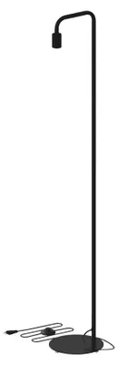Immagine prodotto di Lampada da terra Calex U-Line, altezza 155 cm, attacco E27, senza lampadina, stile industriale, nero