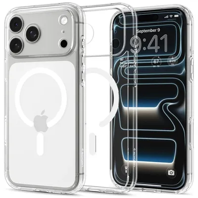Obrázok produktu pre SPIGEN ULTRA HYBRID MAGSAFE puzdro pre iPhone 17 PRO MAX / 18 PRO MAX, priehľadné/biele