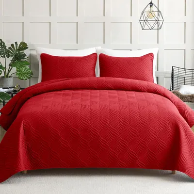 Produktbild von Moderne Bettdecke 240 x 260 cm mit 2 Kissenbezügen