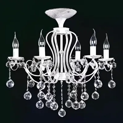 Image de Lustre Cristal Lustre Plafonnier Lampes de plafond blanc