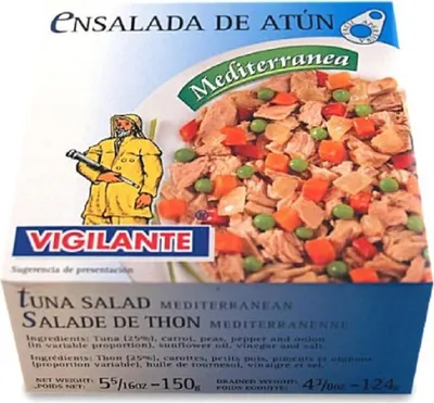 Obrázok produktu pre Tuniakový šalát Mediterranea Tuniakový zeleninový šalát v marináde 150g