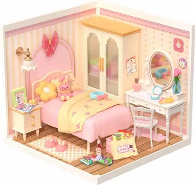 Produktbild von ROBOTIME DW016, DIY-Miniaturhaus, Junge/Mädchen, 14 Jahr(e), Erwachsene/Kinder, Mehrfarbig, 105 Stück(e)